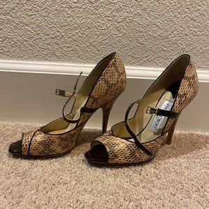 Jimmy Choo snakeskin heels